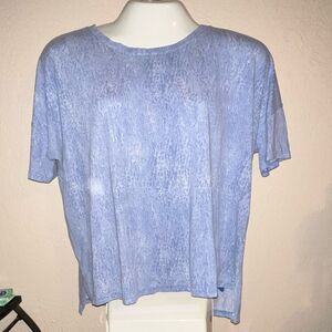 183. Xhilaration XL Flowy Blue Rain Pattern Top
